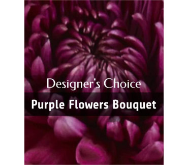 Designer's choice - Purple flowers bouquet
